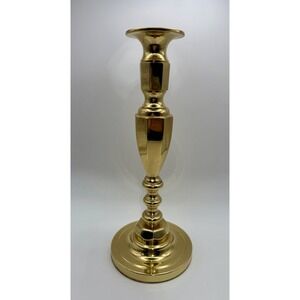Vintage Baldwin Brass Candlestick Pillar Hand Forged Solid Brass 11"